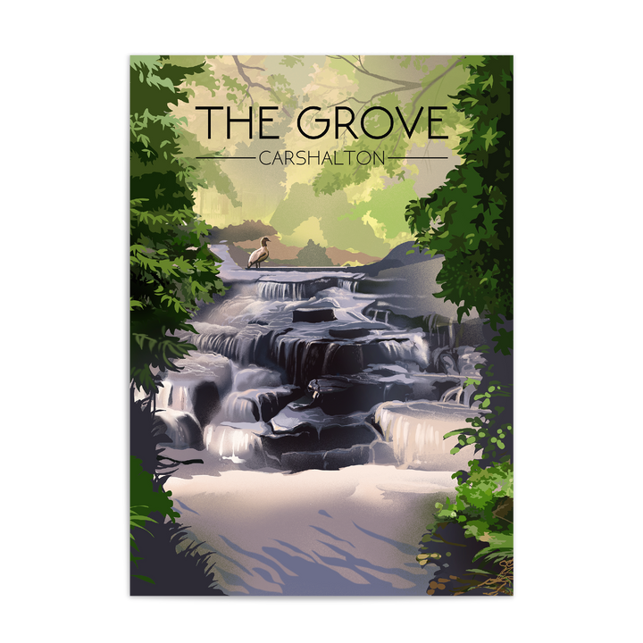The Grove Carshalton Travel Poster