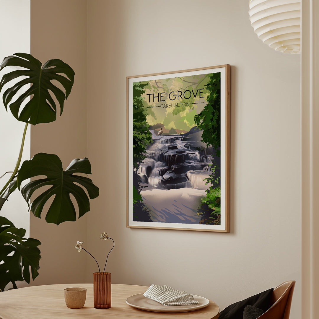 The Grove Carshalton Travel Poster