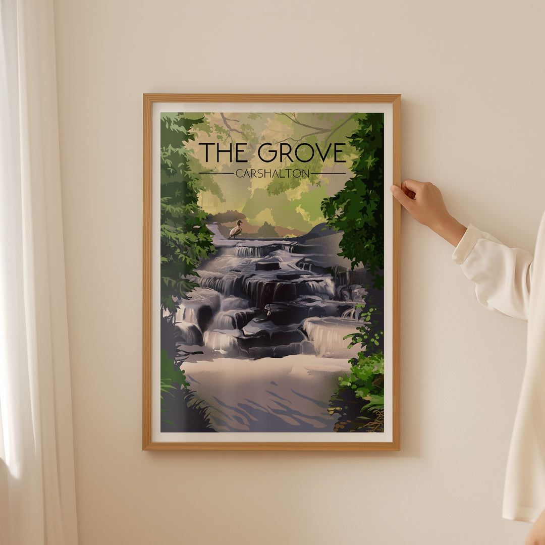 The Grove Carshalton Travel Poster