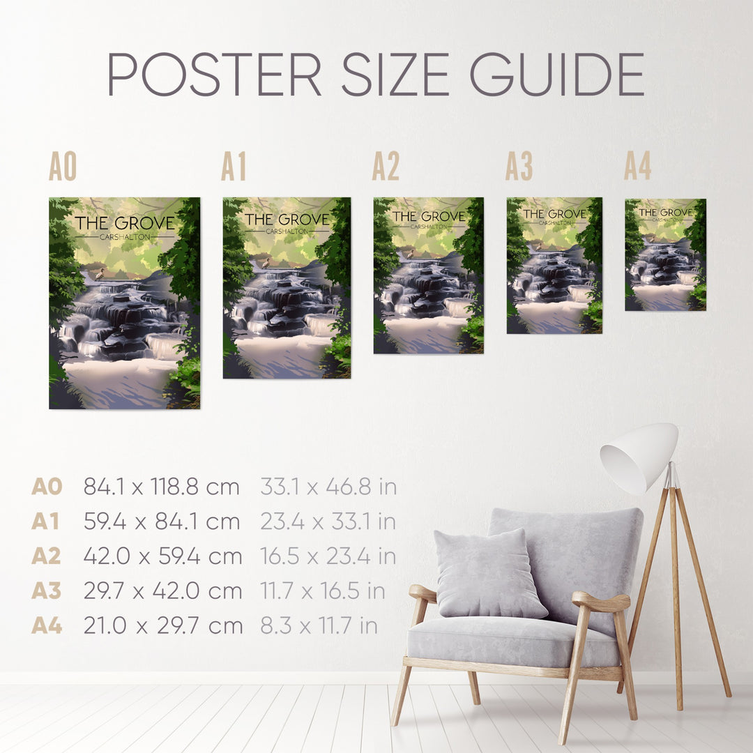 The Grove Carshalton Travel Poster