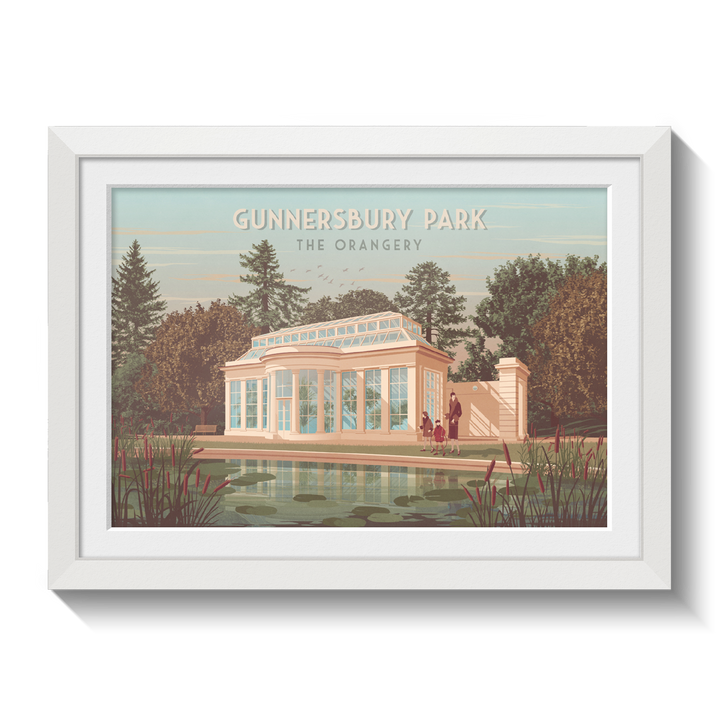 Gunnersbury Park Orangery London Travel Poster