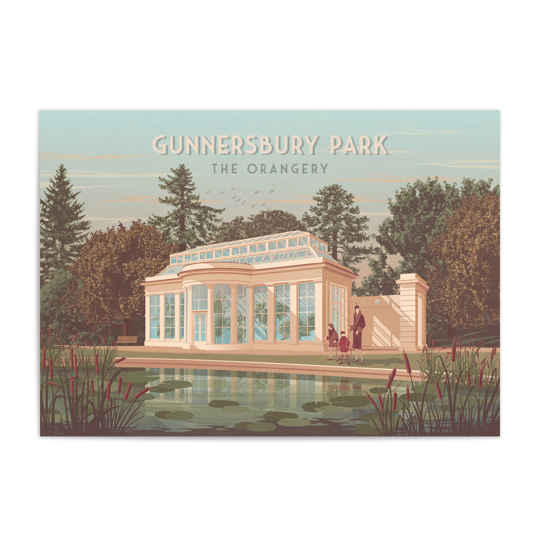 Gunnersbury Park Orangery London Travel Poster
