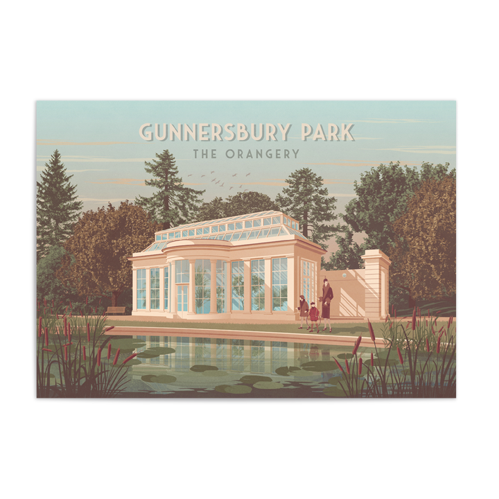 Gunnersbury Park Orangery London Travel Poster