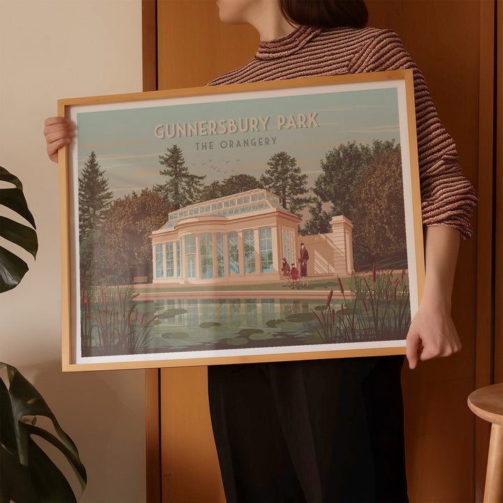 Gunnersbury Park Orangery London Travel Poster