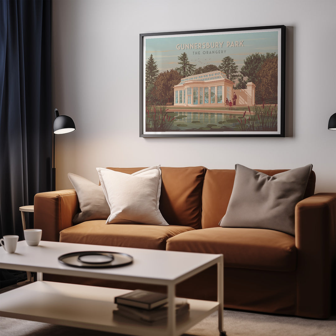 Gunnersbury Park Orangery London Travel Poster