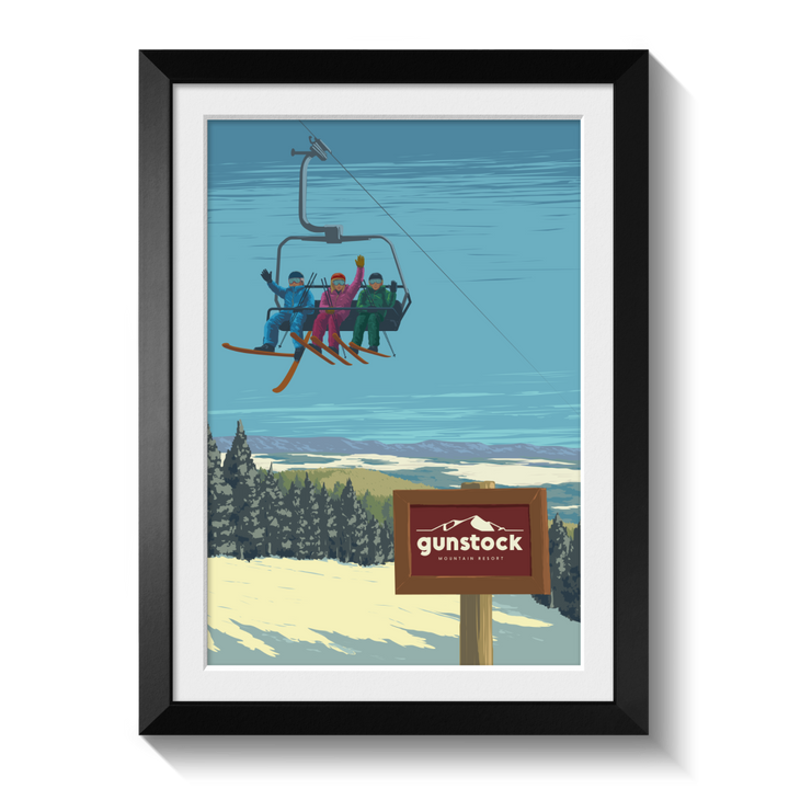 Gunstock Ski Resort Poster
