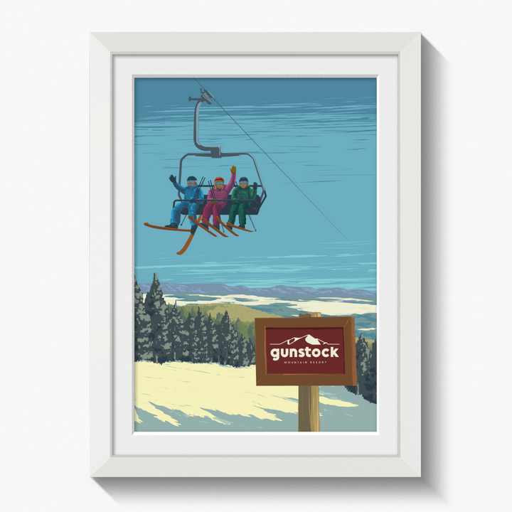 Gunstock Ski Resort Poster