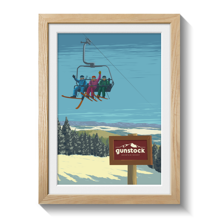 Gunstock Ski Resort Poster