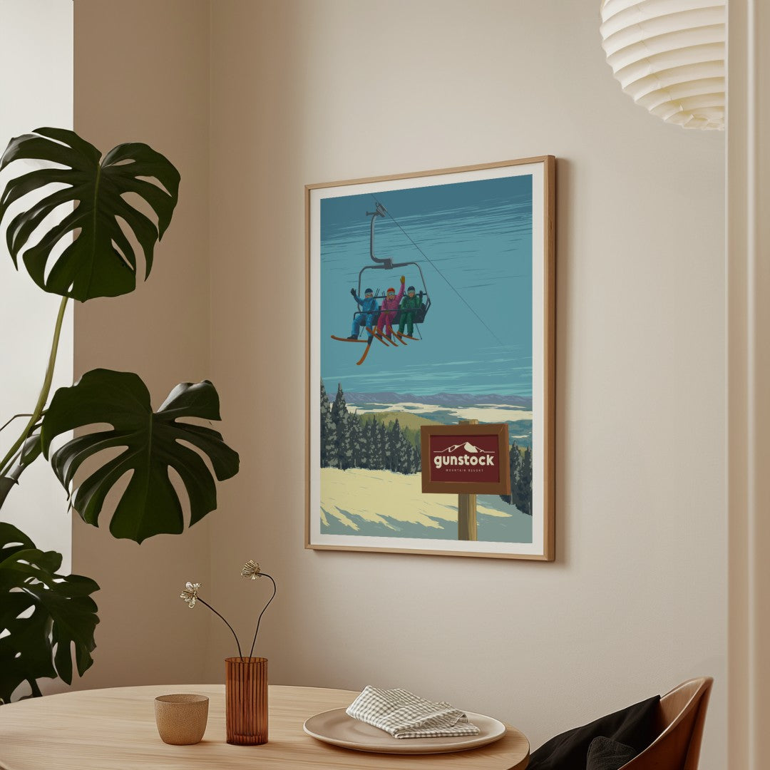 Gunstock Ski Resort Poster