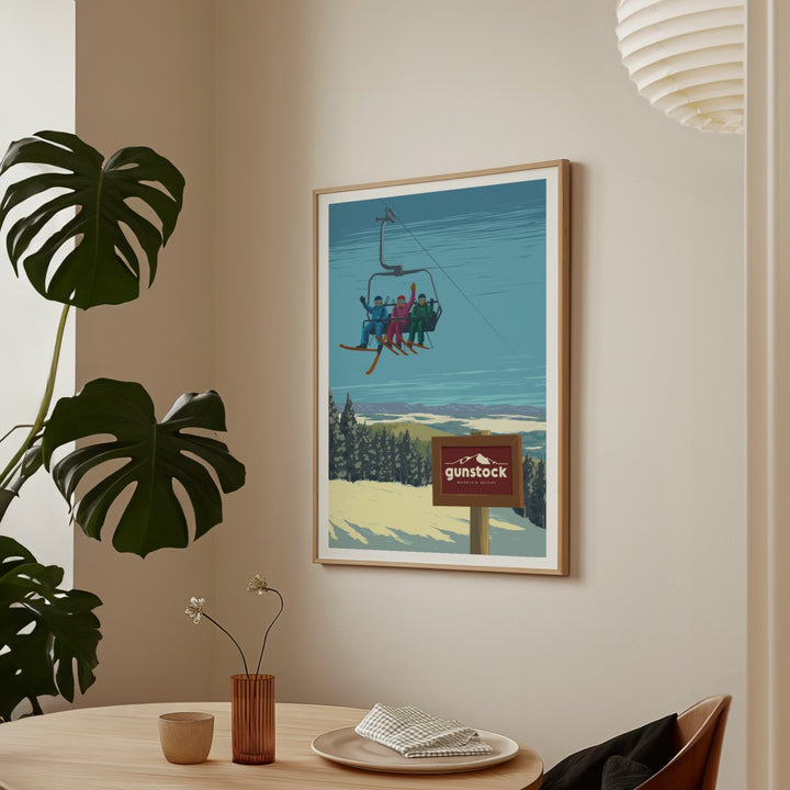 Gunstock Ski Resort Poster