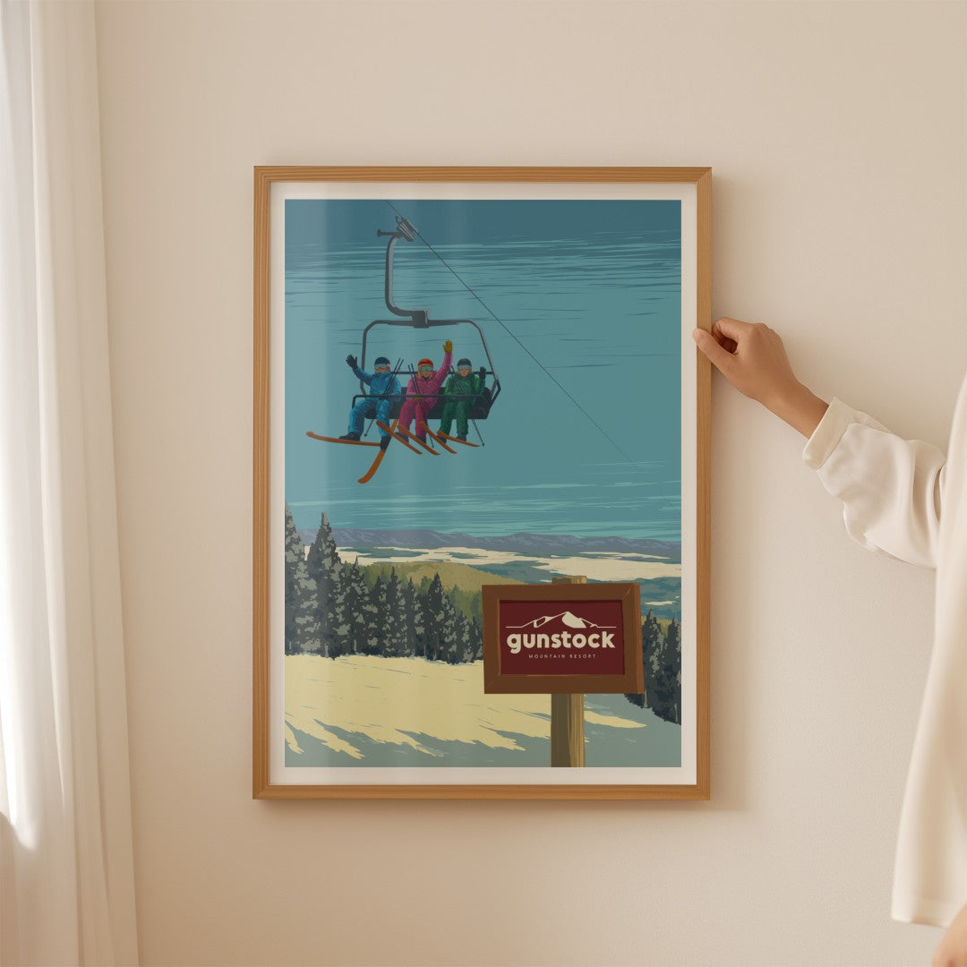 Gunstock Ski Resort Poster