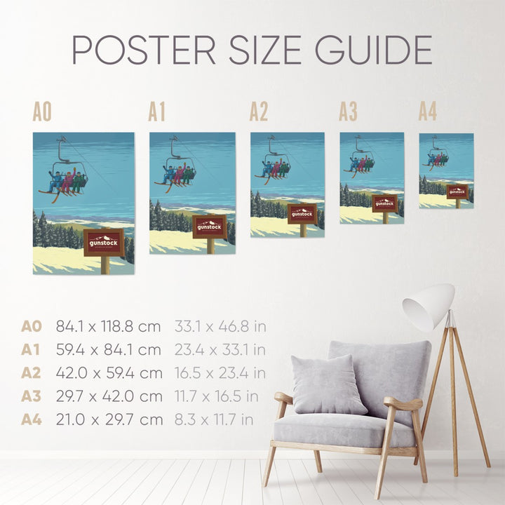 Gunstock Ski Resort Poster