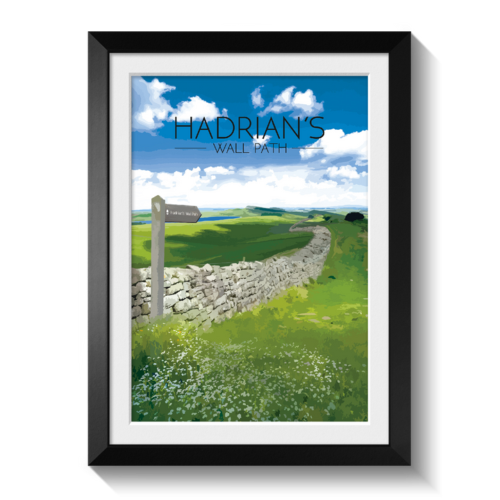 Hadrian's Wall Path National Trail Travel Poster