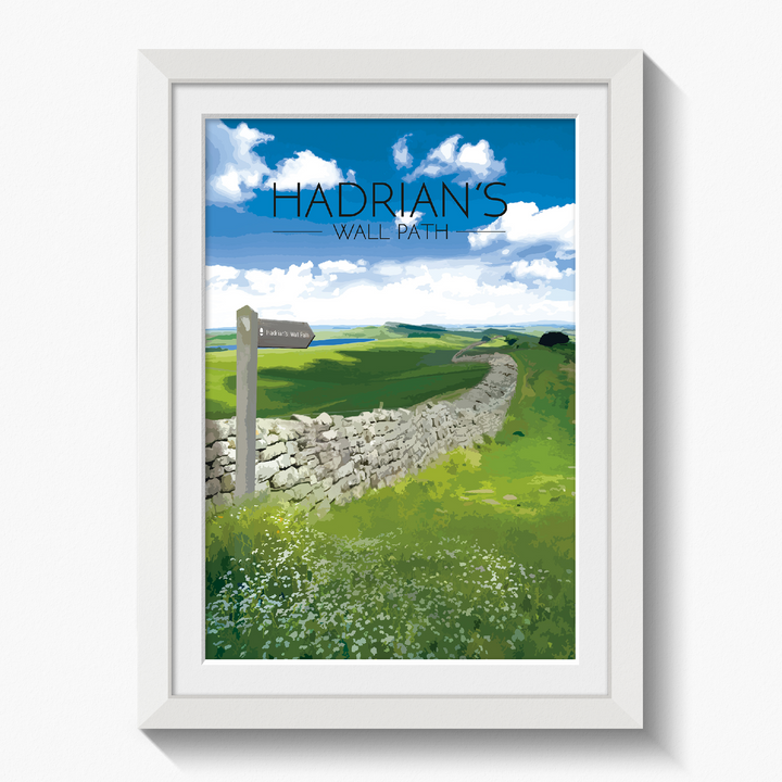 Hadrian's Wall Path National Trail Travel Poster