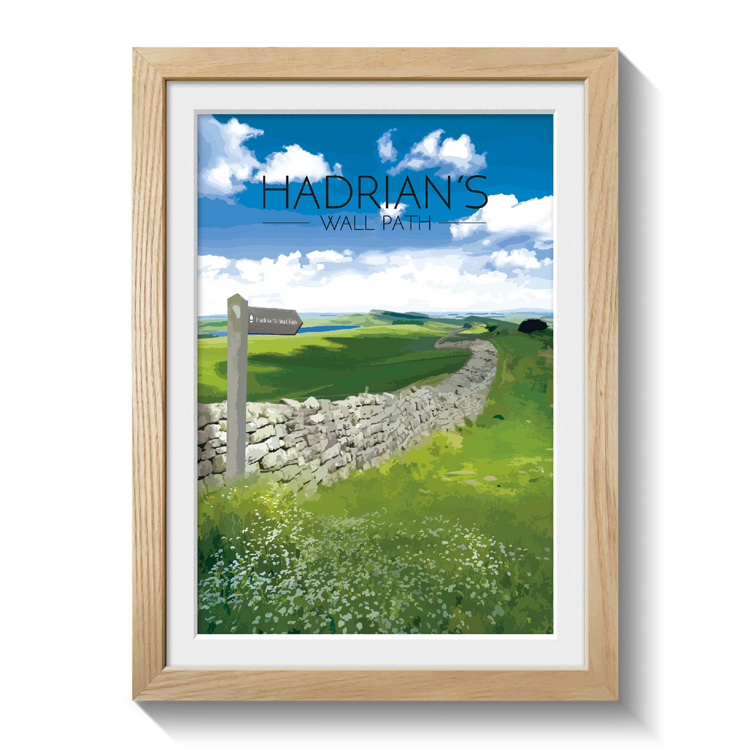 Hadrian's Wall Path National Trail Travel Poster
