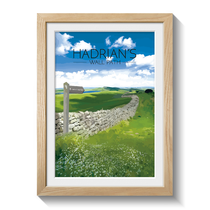 Hadrian's Wall Path National Trail Travel Poster