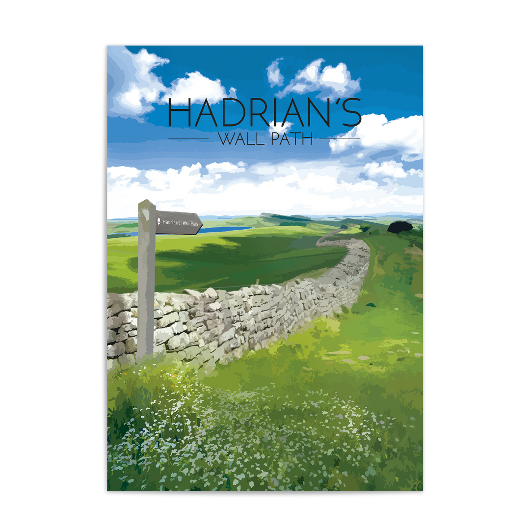 Hadrian's Wall Path National Trail Travel Poster