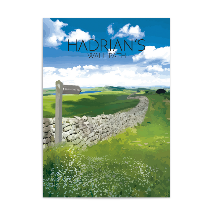 Hadrian's Wall Path National Trail Travel Poster