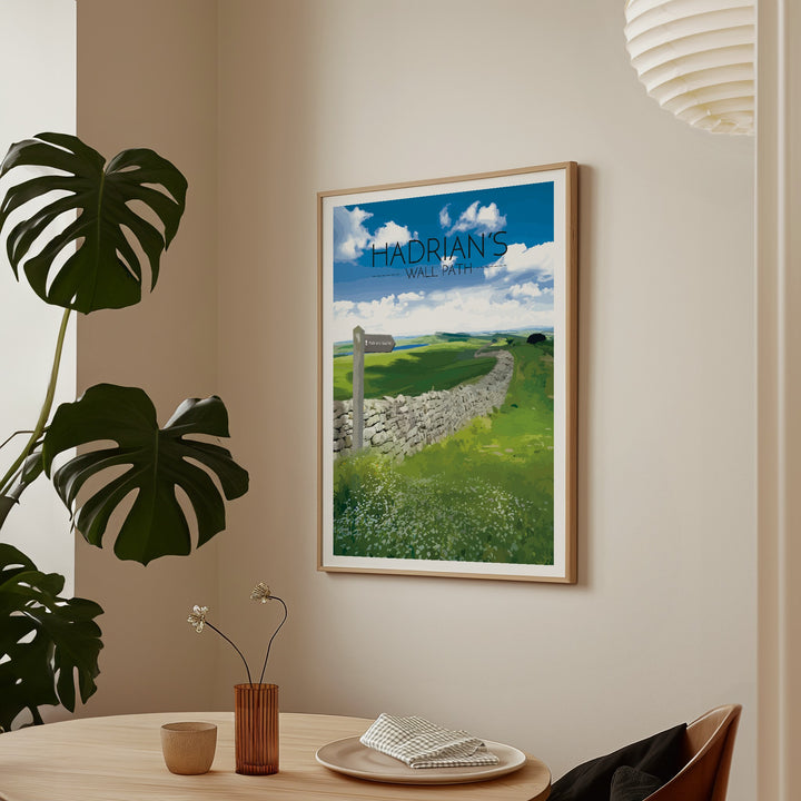 Hadrian's Wall Path National Trail Travel Poster