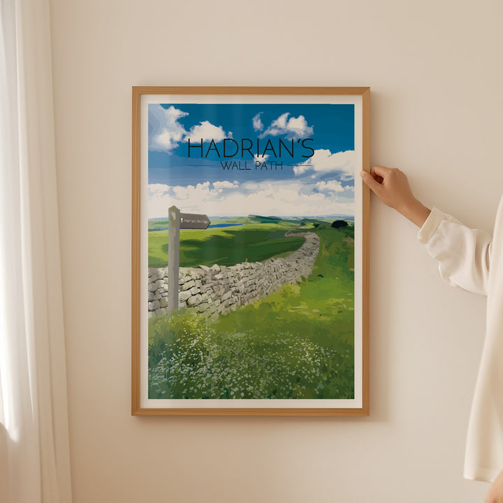 Hadrian's Wall Path National Trail Travel Poster