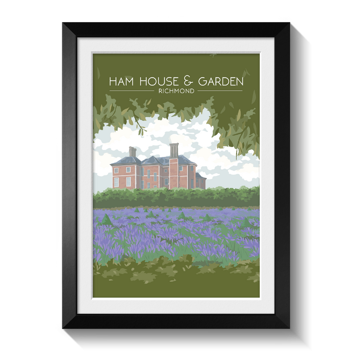 Ham House and Garden London Travel Poster