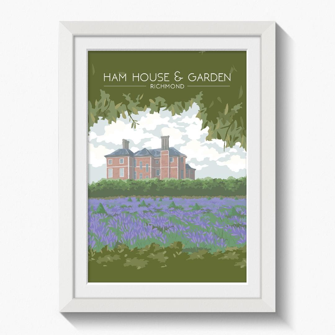 Ham House and Garden London Travel Poster