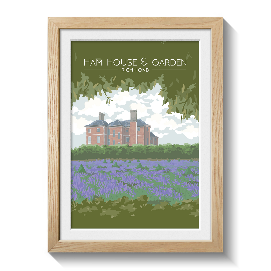 Ham House and Garden London Travel Poster