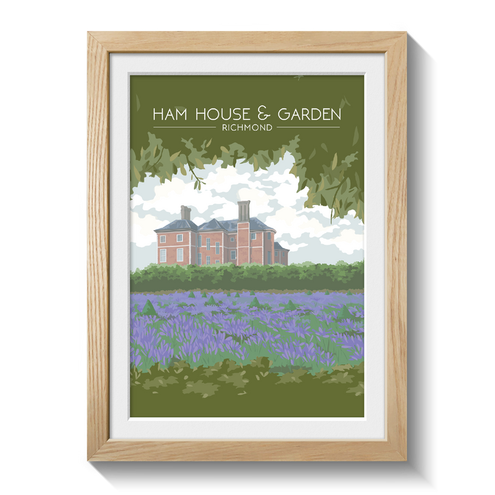 Ham House and Garden London Travel Poster