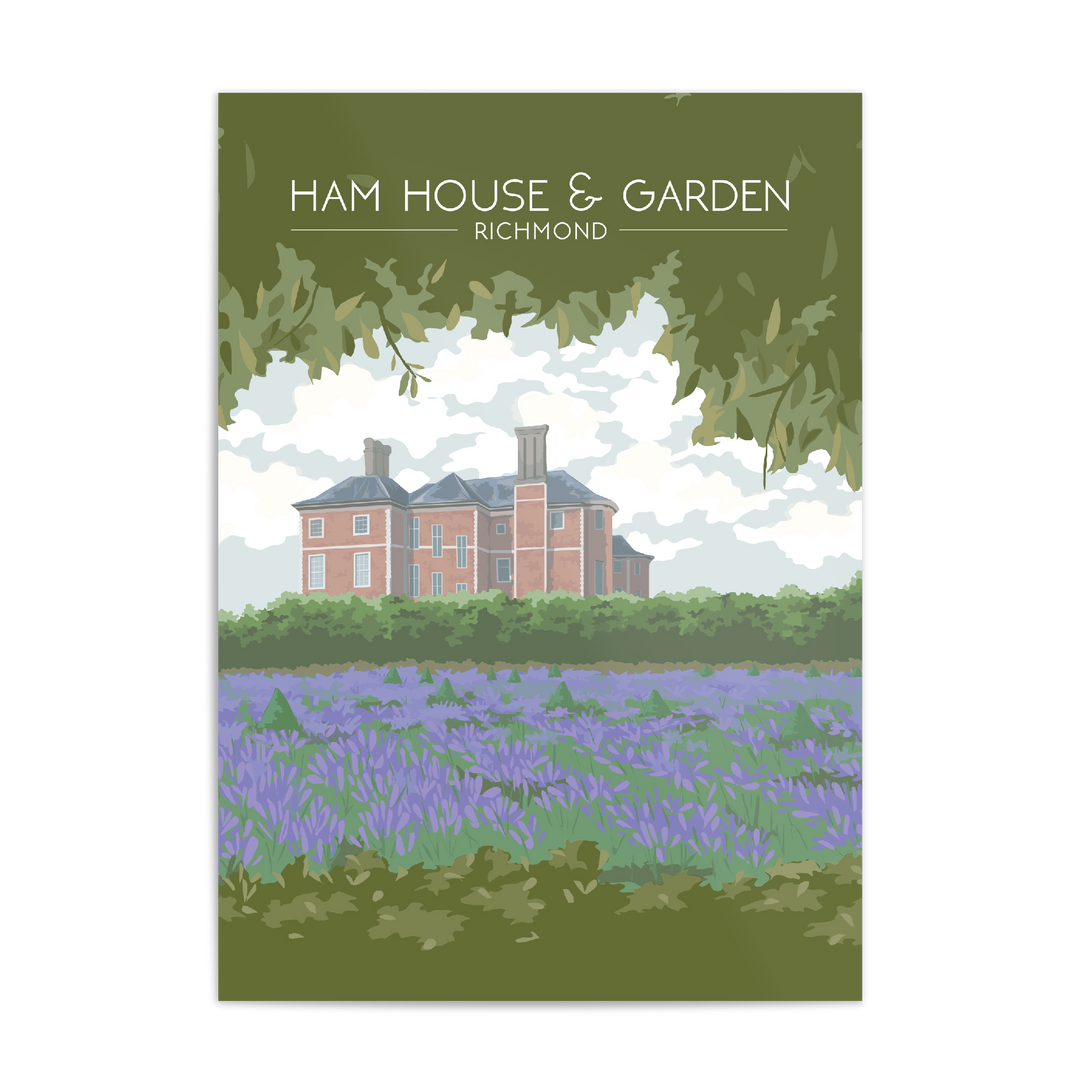 Ham House and Garden London Travel Poster