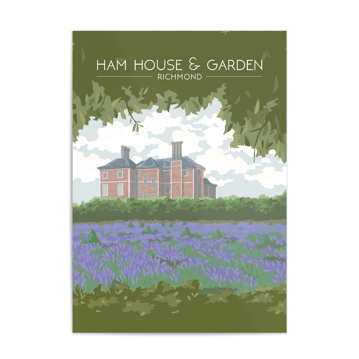 Ham House and Garden London Travel Poster