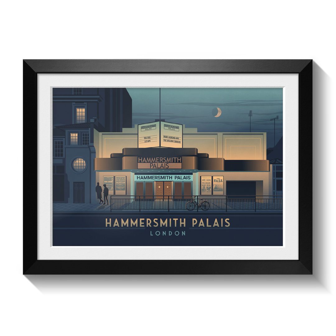 Hammersmith Palais Theatre London Travel Poster