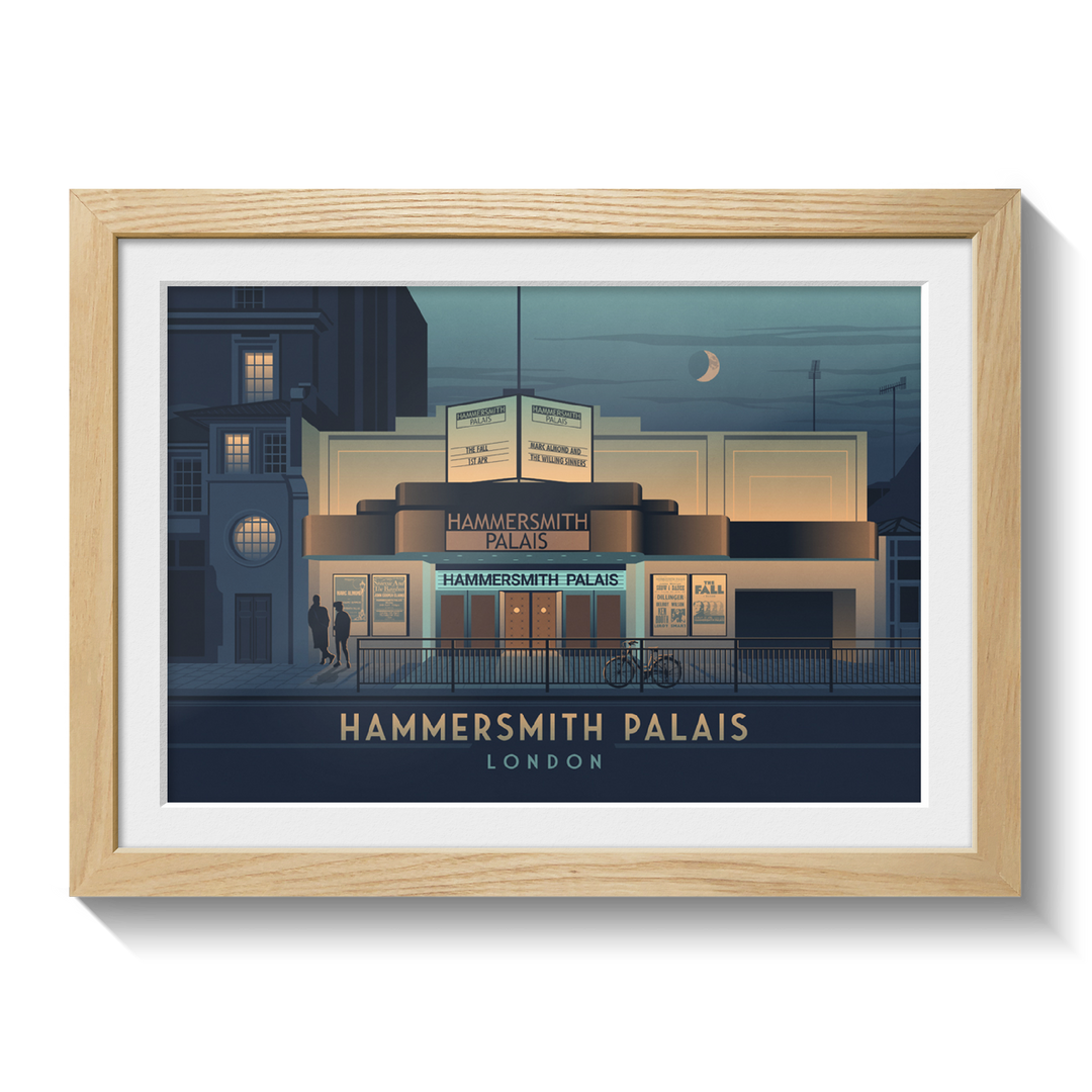 Hammersmith Palais Theatre London Travel Poster