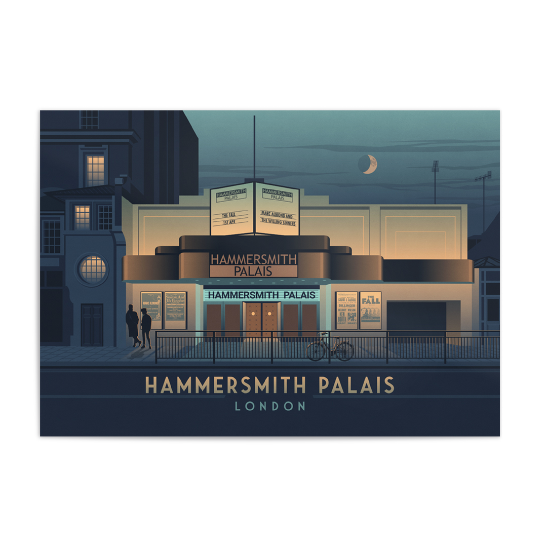 Hammersmith Palais Theatre London Travel Poster