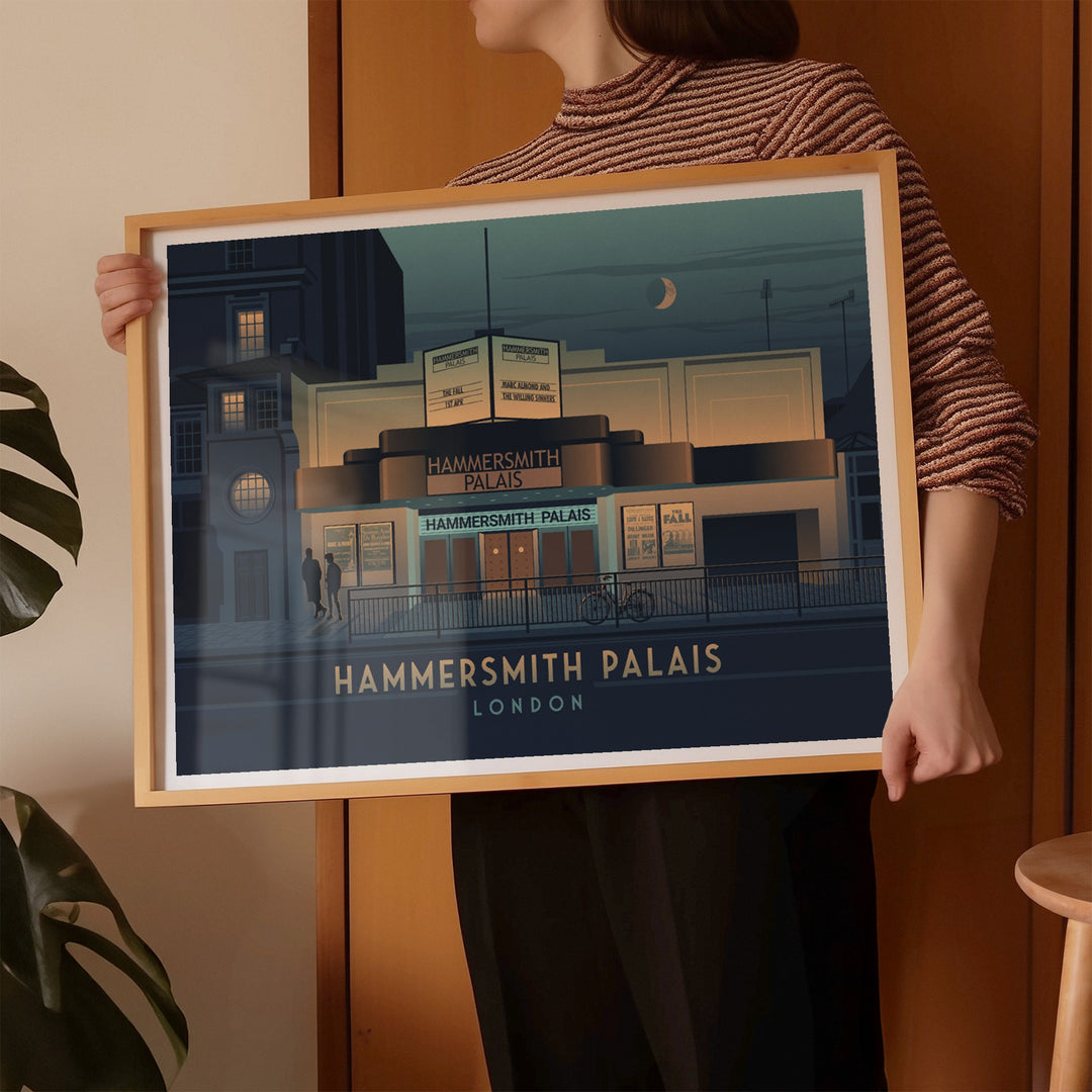 Hammersmith Palais Theatre London Travel Poster