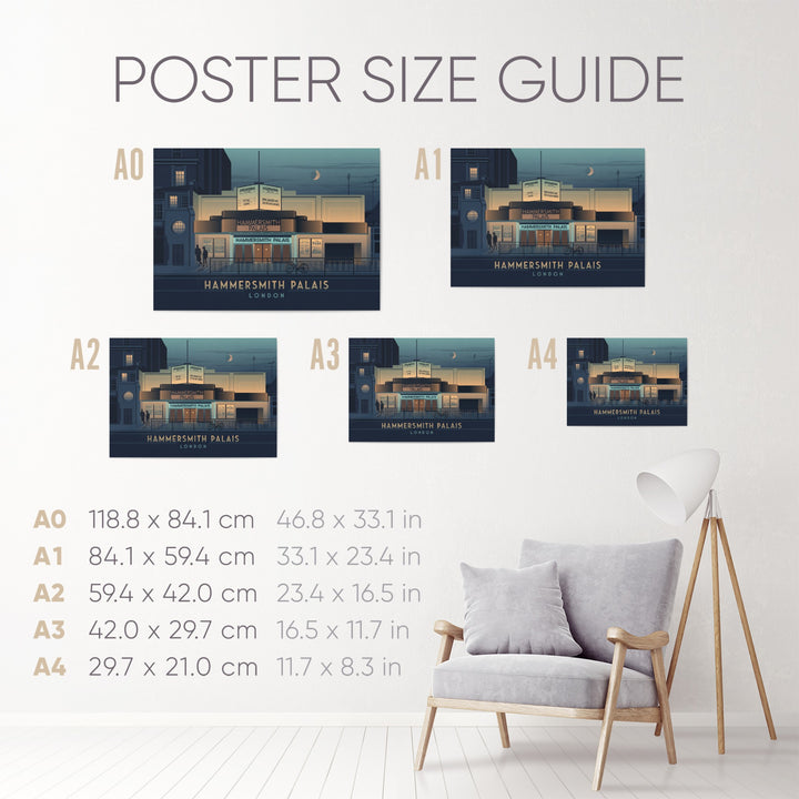 Hammersmith Palais Theatre London Travel Poster