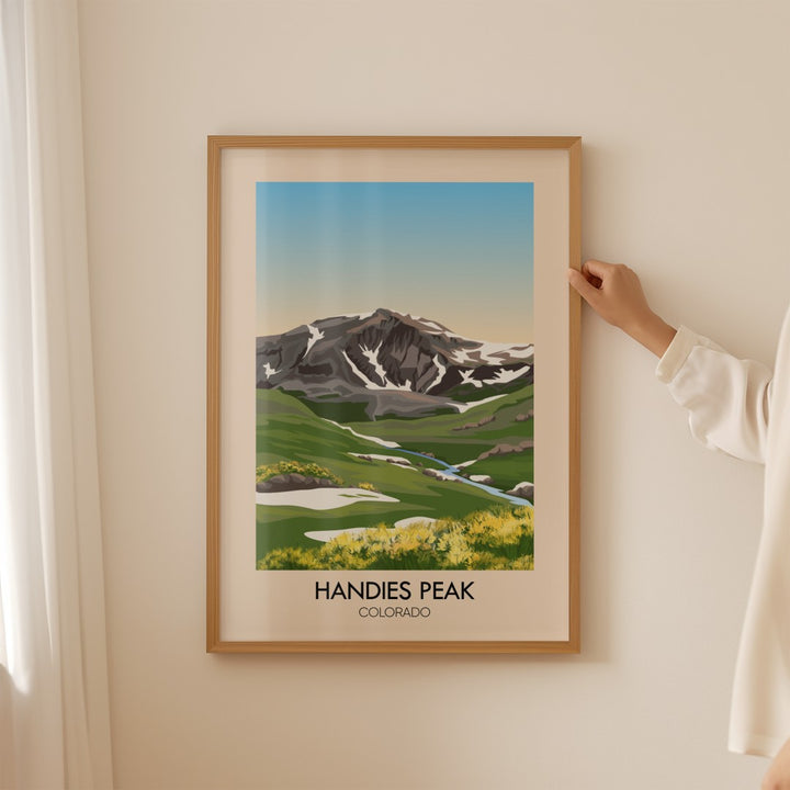 Handies Peak Colorado USA Travel Poster