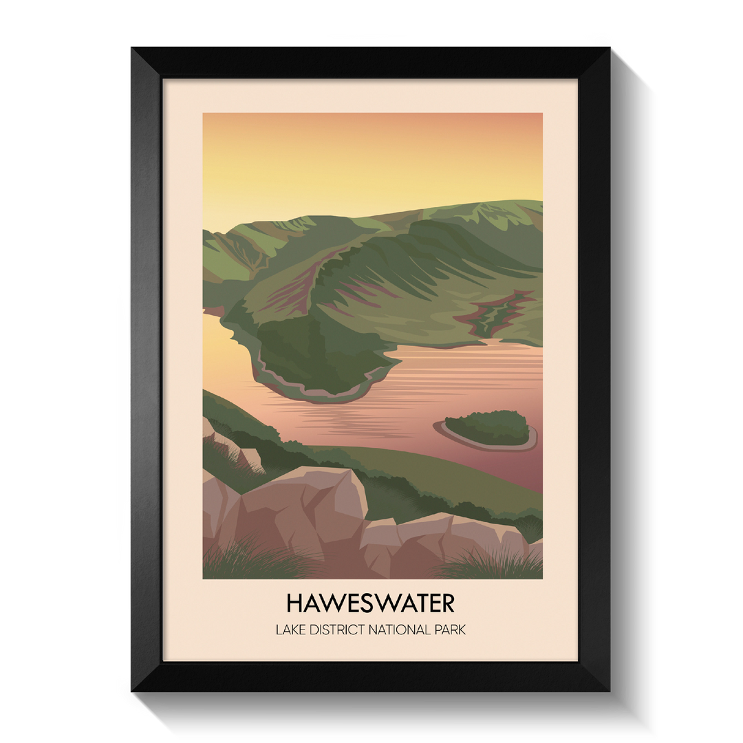 Haweswater Lake District Travel Poster