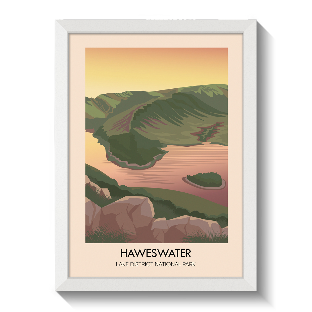 Haweswater Lake District Travel Poster