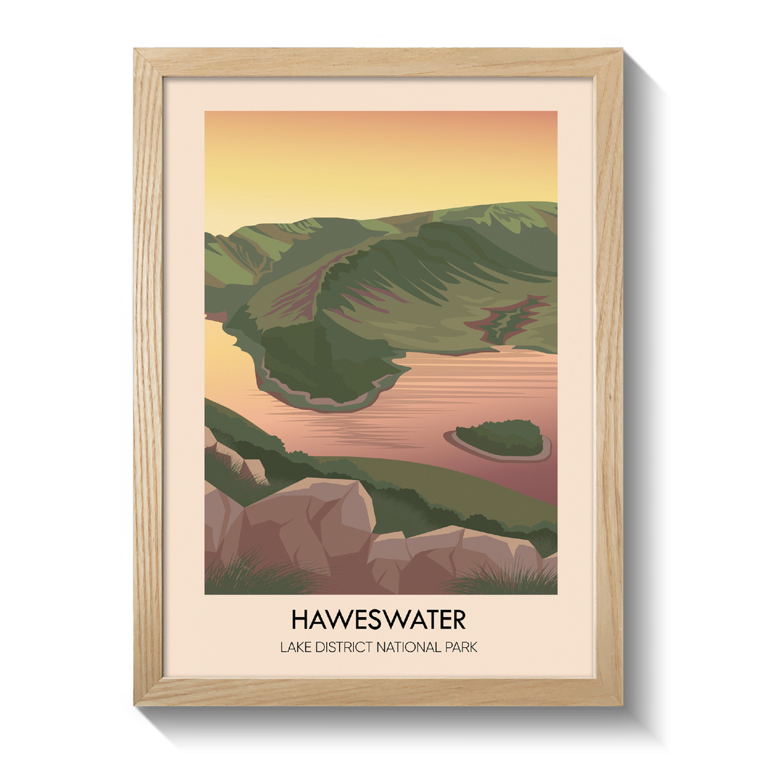 Haweswater Lake District Travel Poster