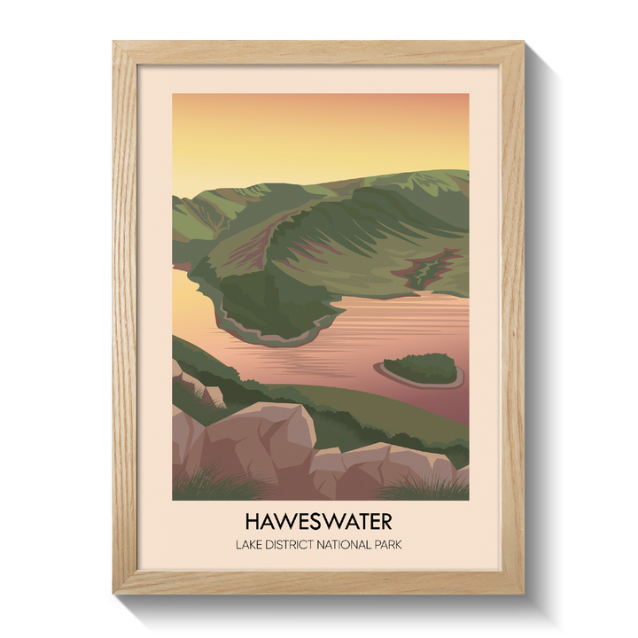 Haweswater Lake District Travel Poster
