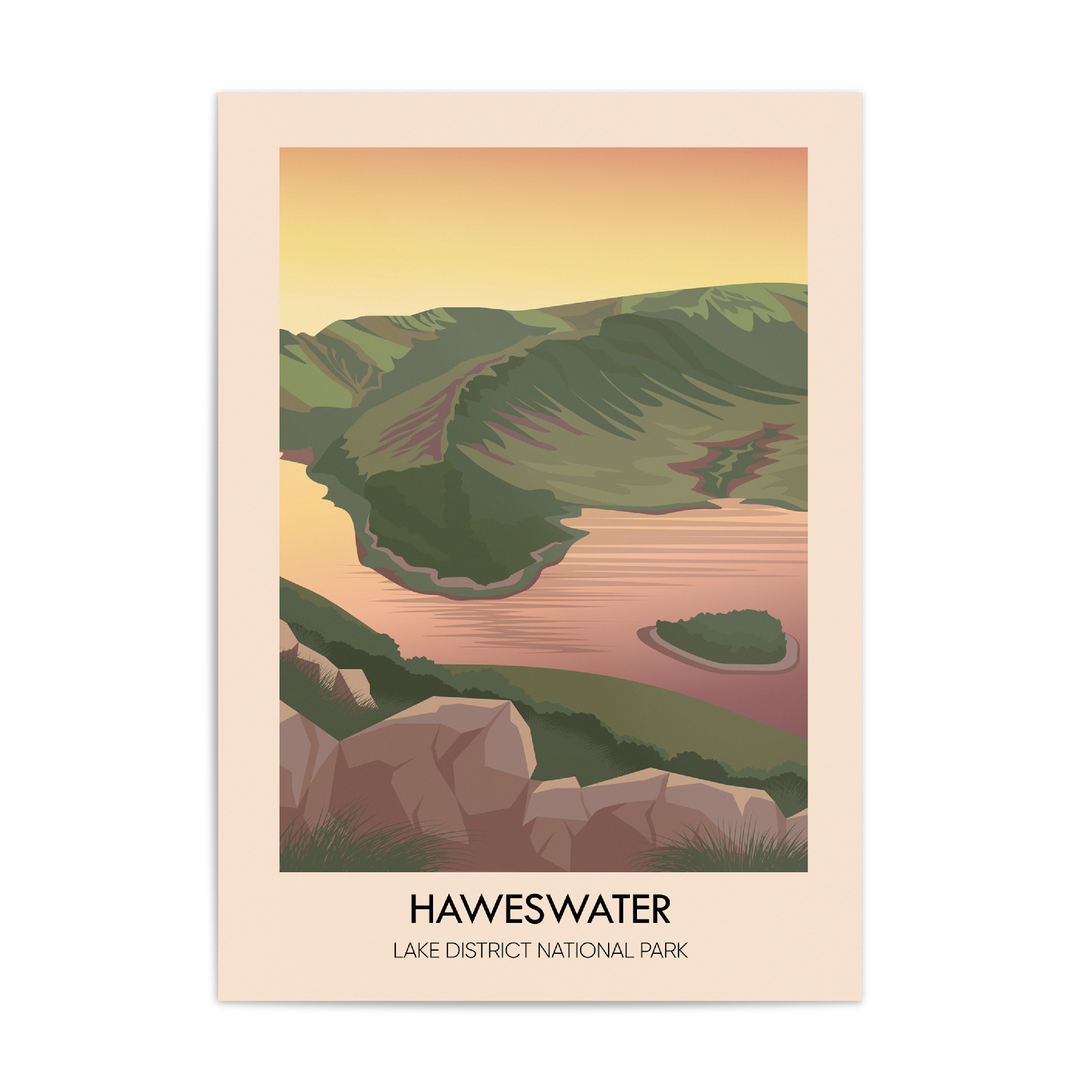 Haweswater Lake District Travel Poster