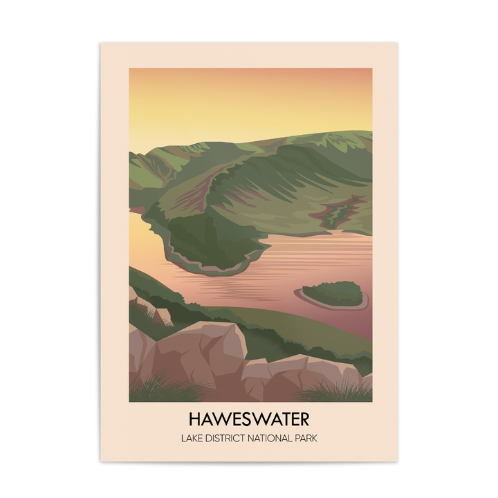 Haweswater Lake District Travel Poster