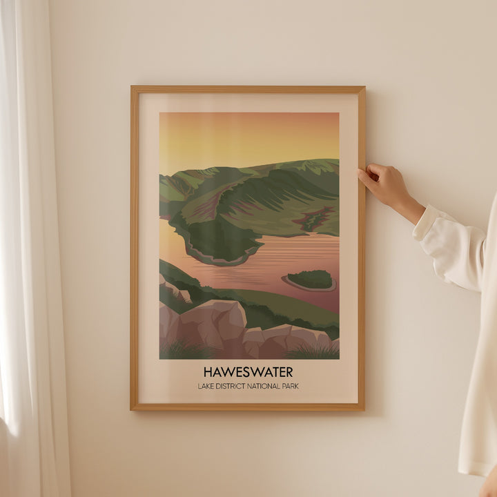 Haweswater Lake District Travel Poster
