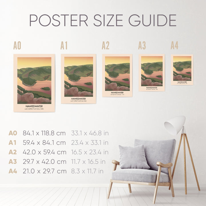Haweswater Lake District Travel Poster