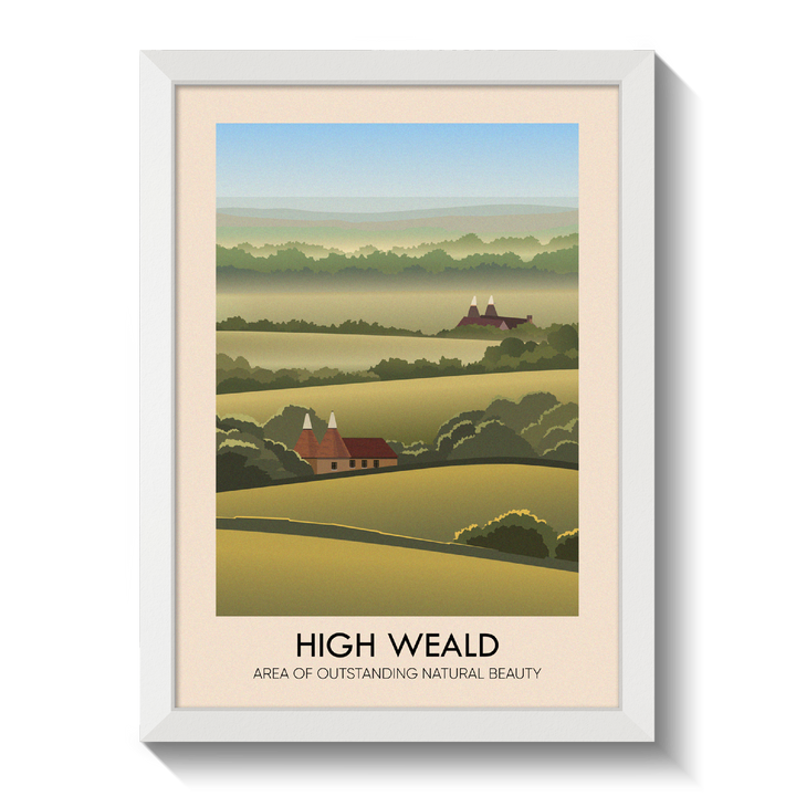 High Weald AONB Travel Poster