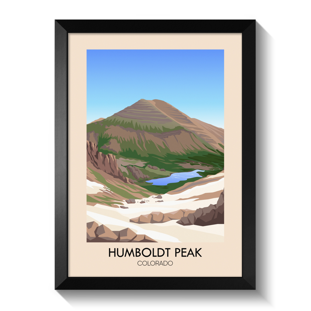 Humboldt Peak Colorado USA Travel Poster