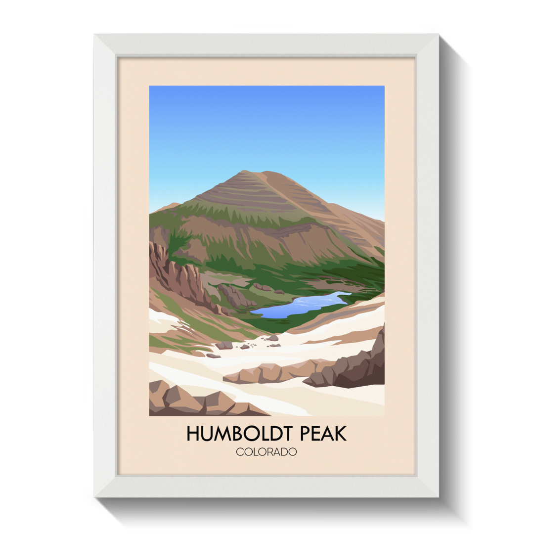 Humboldt Peak Colorado USA Travel Poster