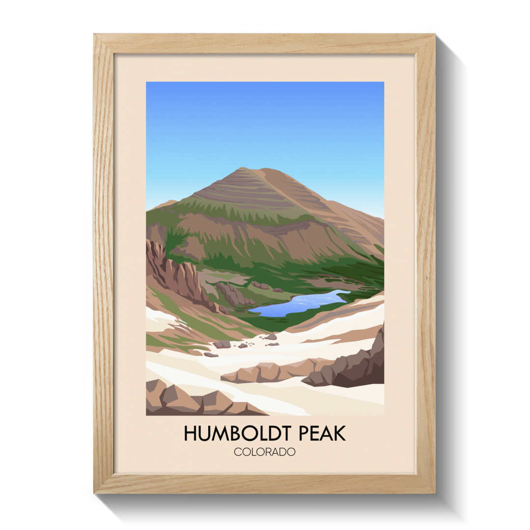Humboldt Peak Colorado USA Travel Poster