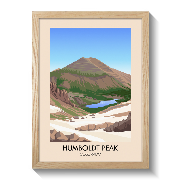 Humboldt Peak Colorado USA Travel Poster