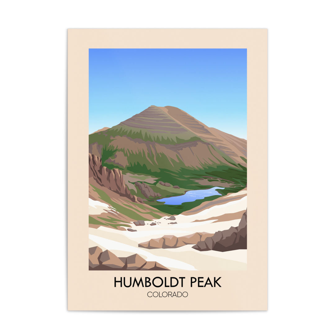 Humboldt Peak Colorado USA Travel Poster